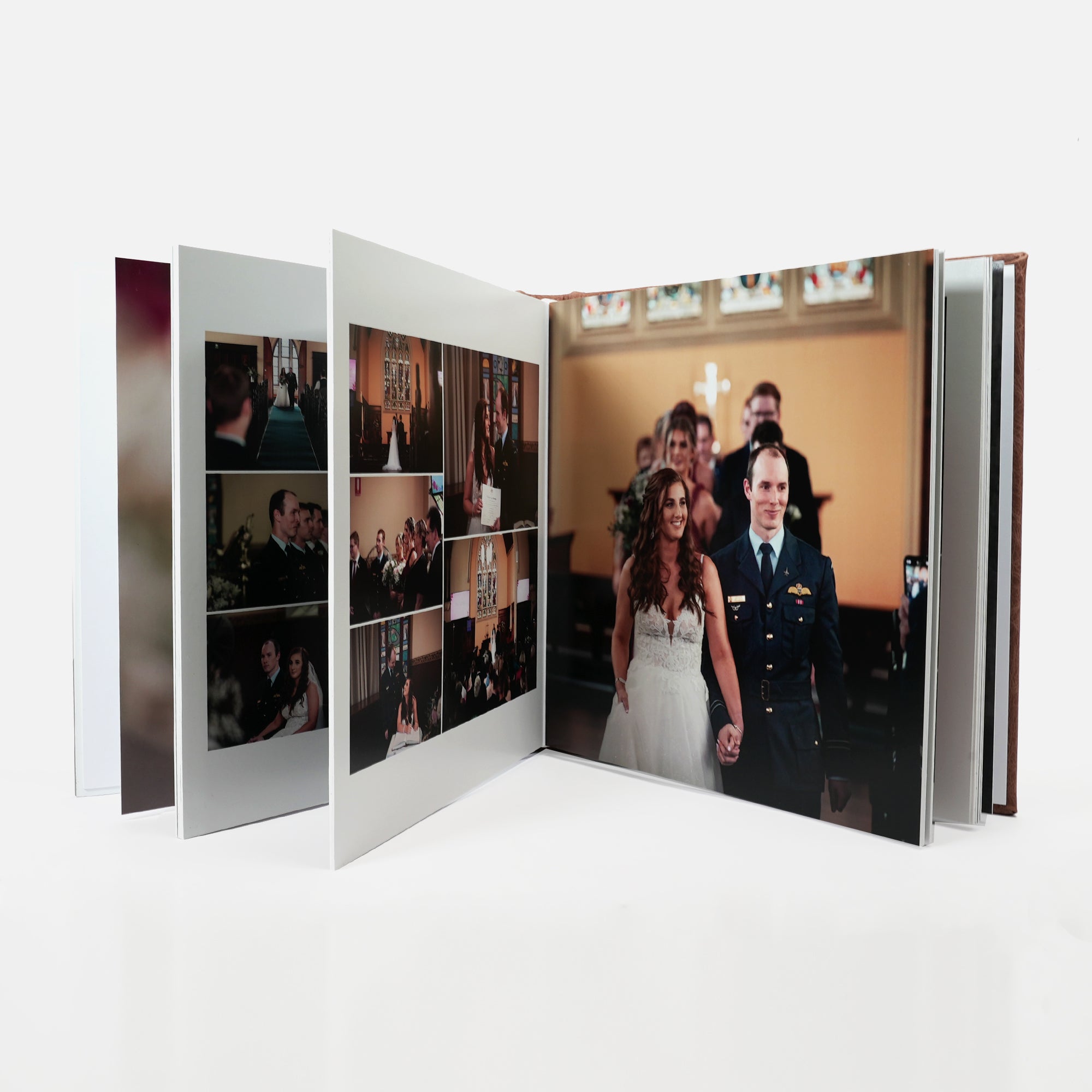 Acrylic Cover Genuine Leather Album